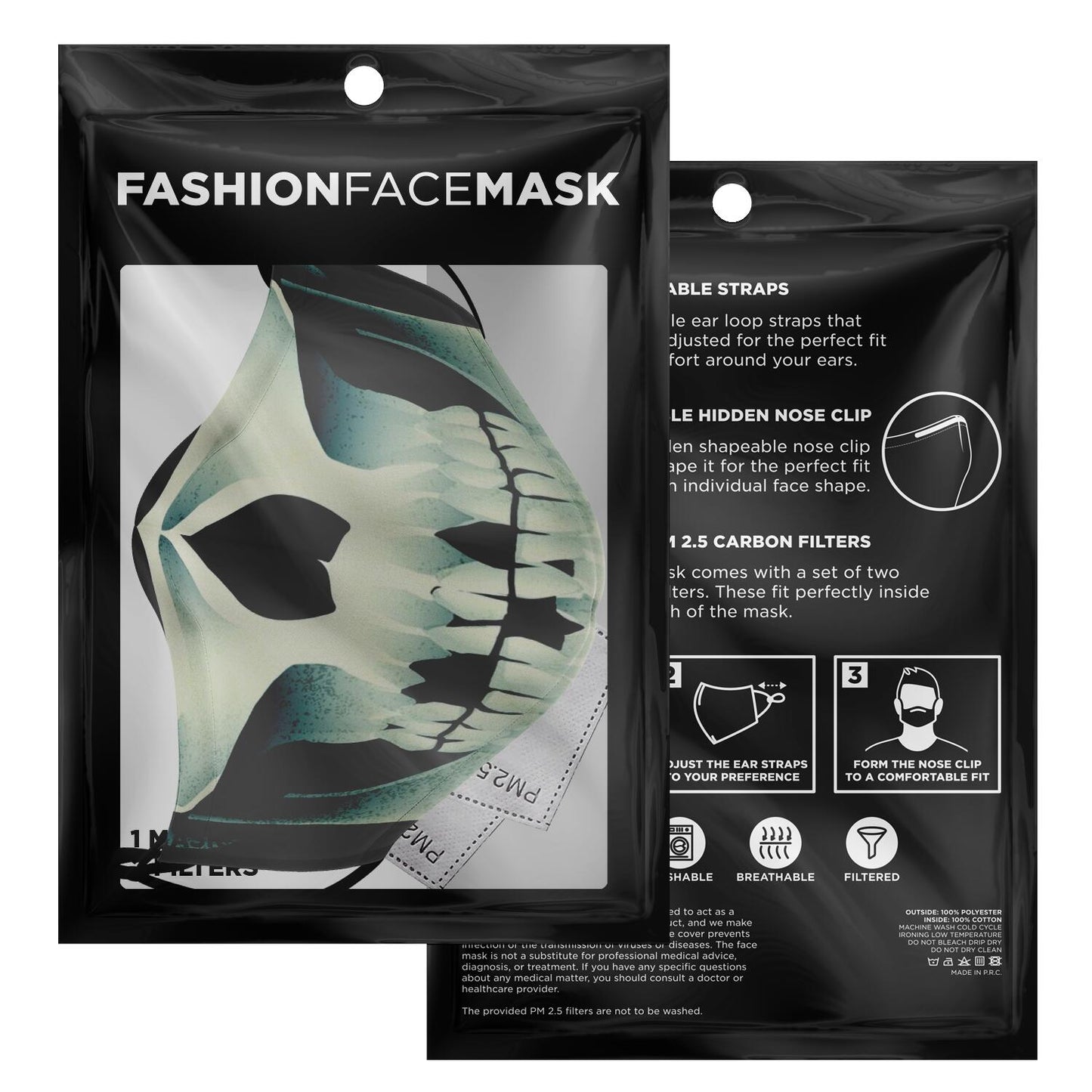 Translucent Skull Fashion Mask
