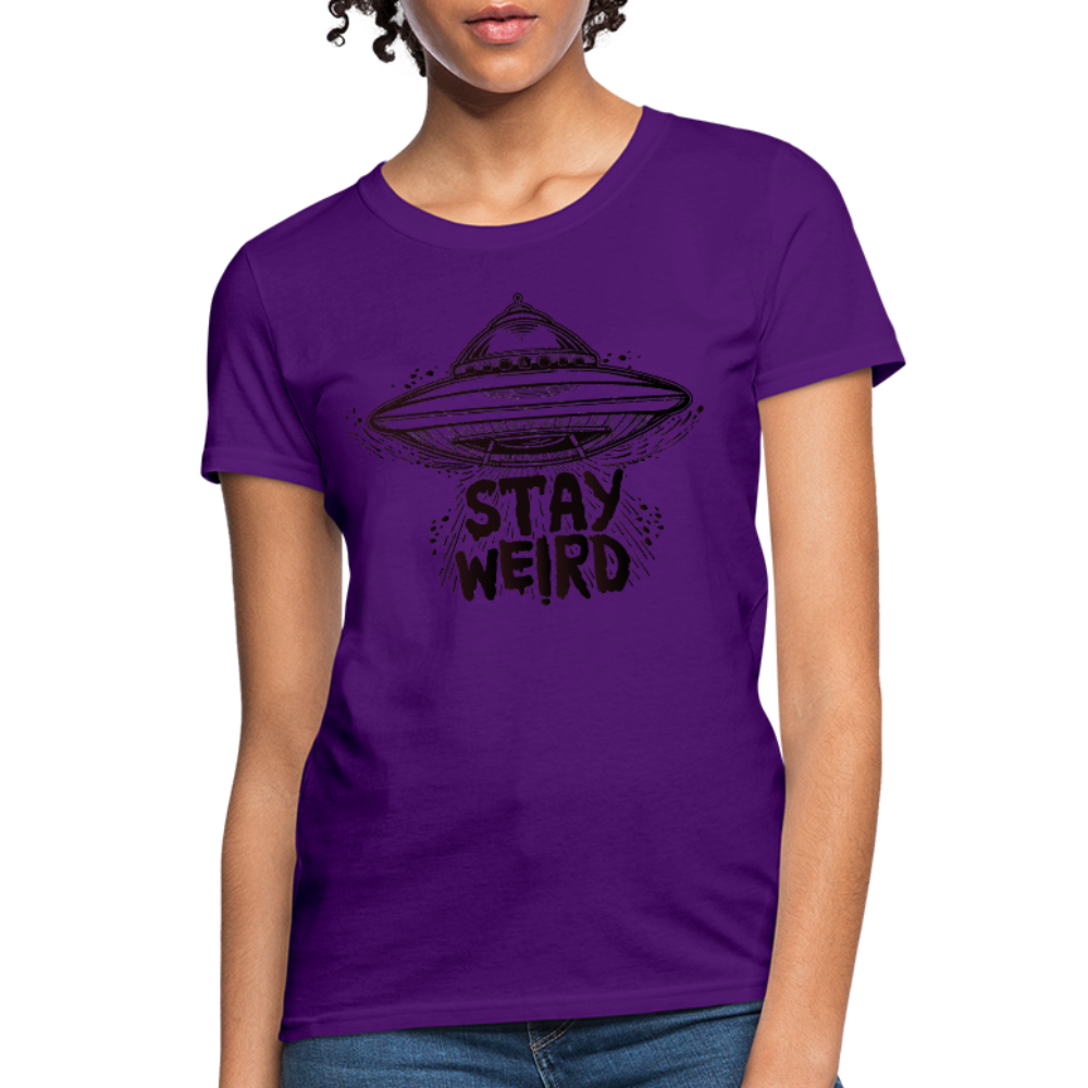 Stay Weird Tee - purple